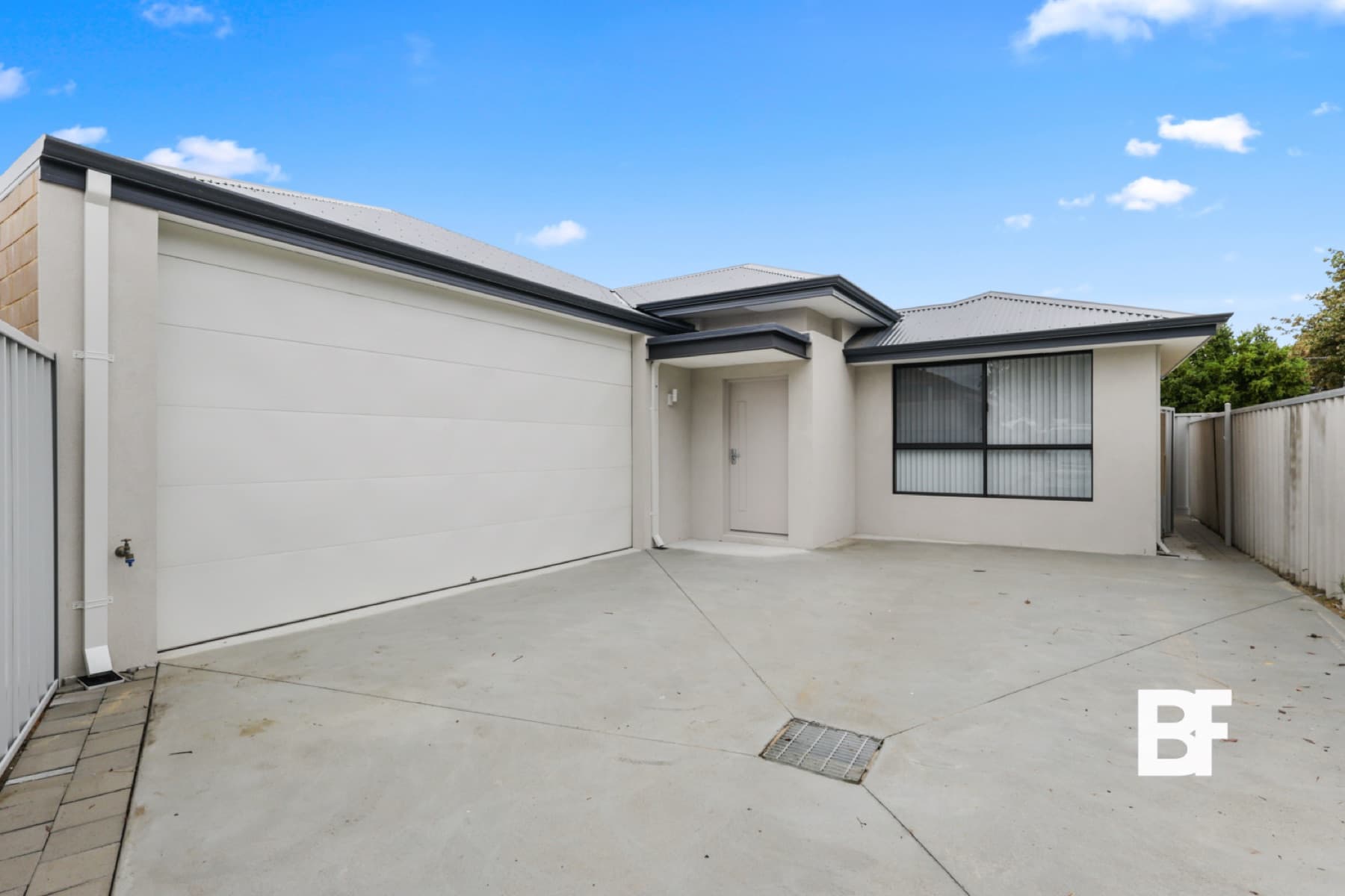 Modern residential front entrance photographed by BASEFORM